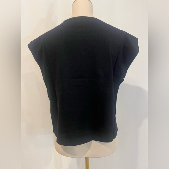 J.Crew New mariner jersey boatneck muscle T-shirt in black - Picture 5 of 7